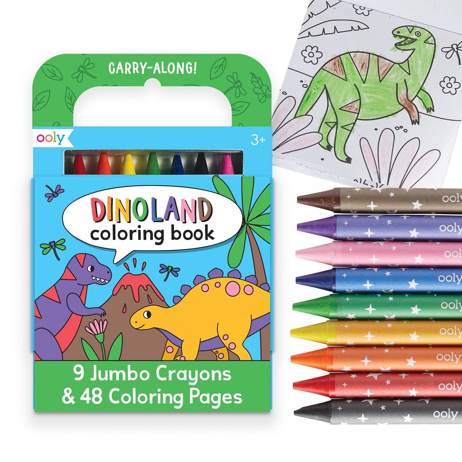 Carry-Along Coloring Book Set - Dinoland