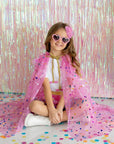 Raspberry Confetti Cape