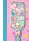 Charming Rhinestone Paddle Brush