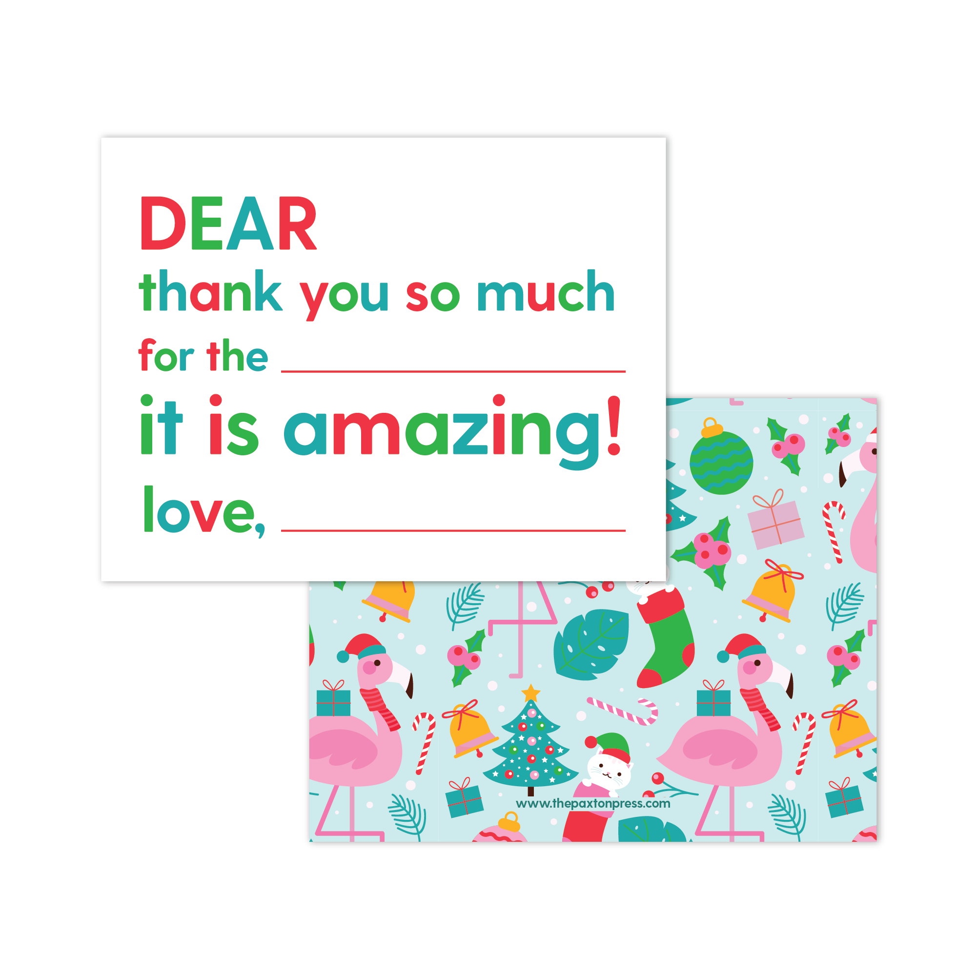 Kids Fill-in-the-blank Thank Yous (Multiple Color Options!)