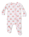 Sweet Strawberries - 2 Way Ruffle Back Zipper Footie