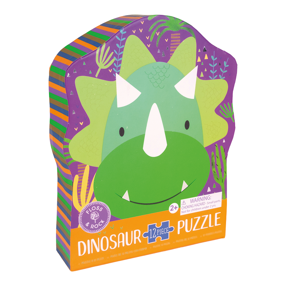 12pc Dino Shaped Jigsaw Puzzle