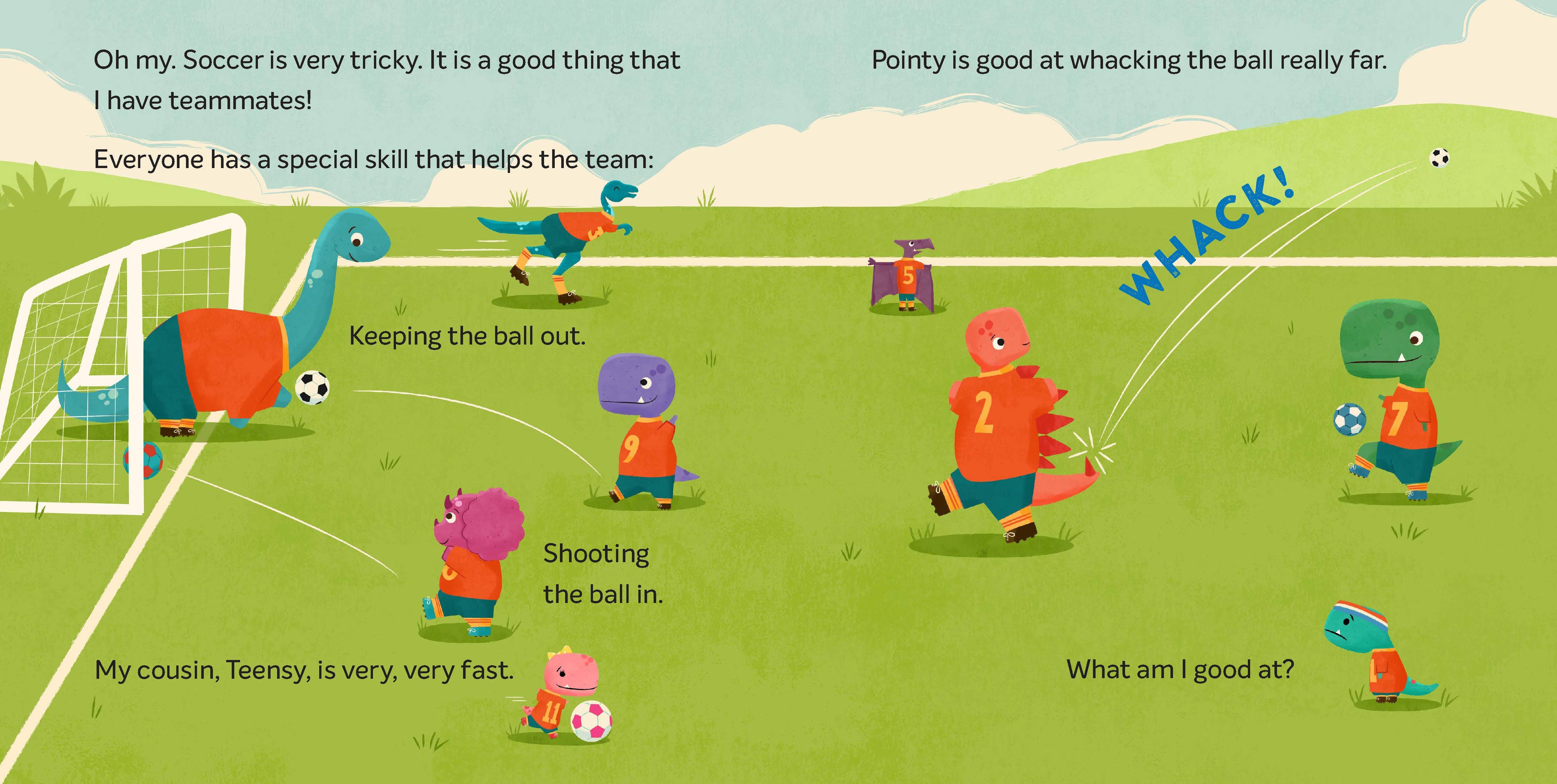 Tiny T. Rex Tries Soccer