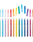 Rainbow Sparkle Glitter Markers - Set of 15