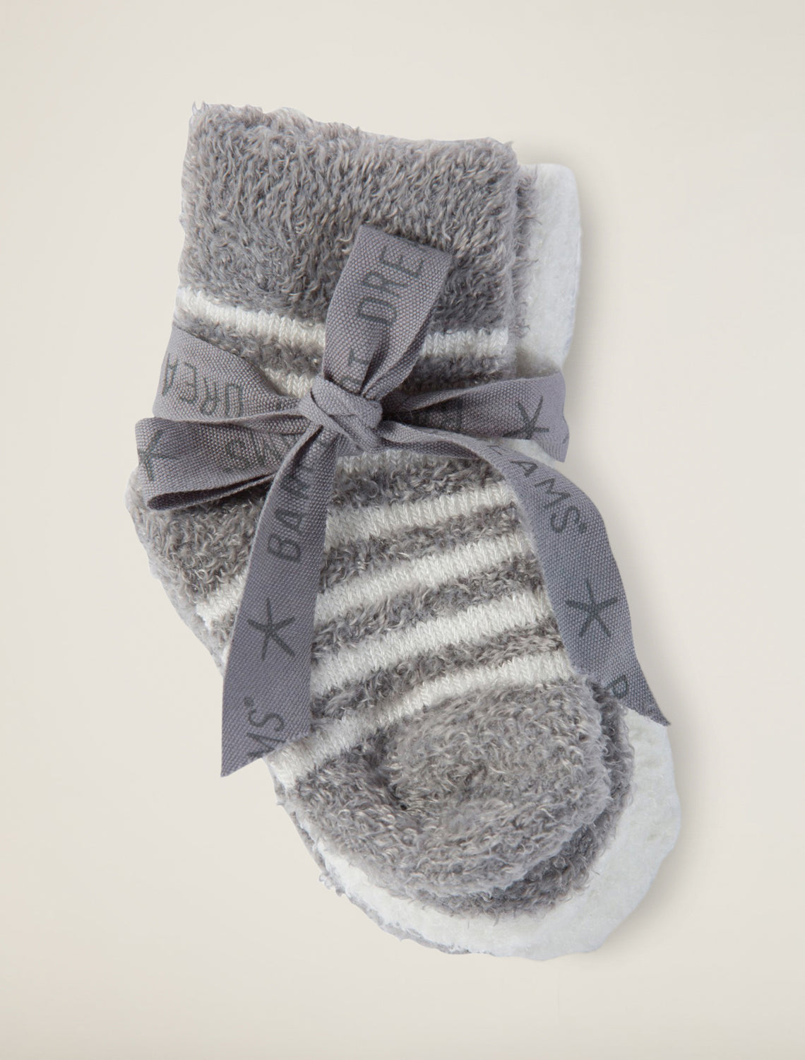 3-Pair Cozychic Infant Socks- Pewter