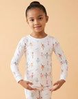 The Organic Long Sleeve Pajama Set [Ballet]