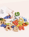 Wooden Alphabet Set & Bag