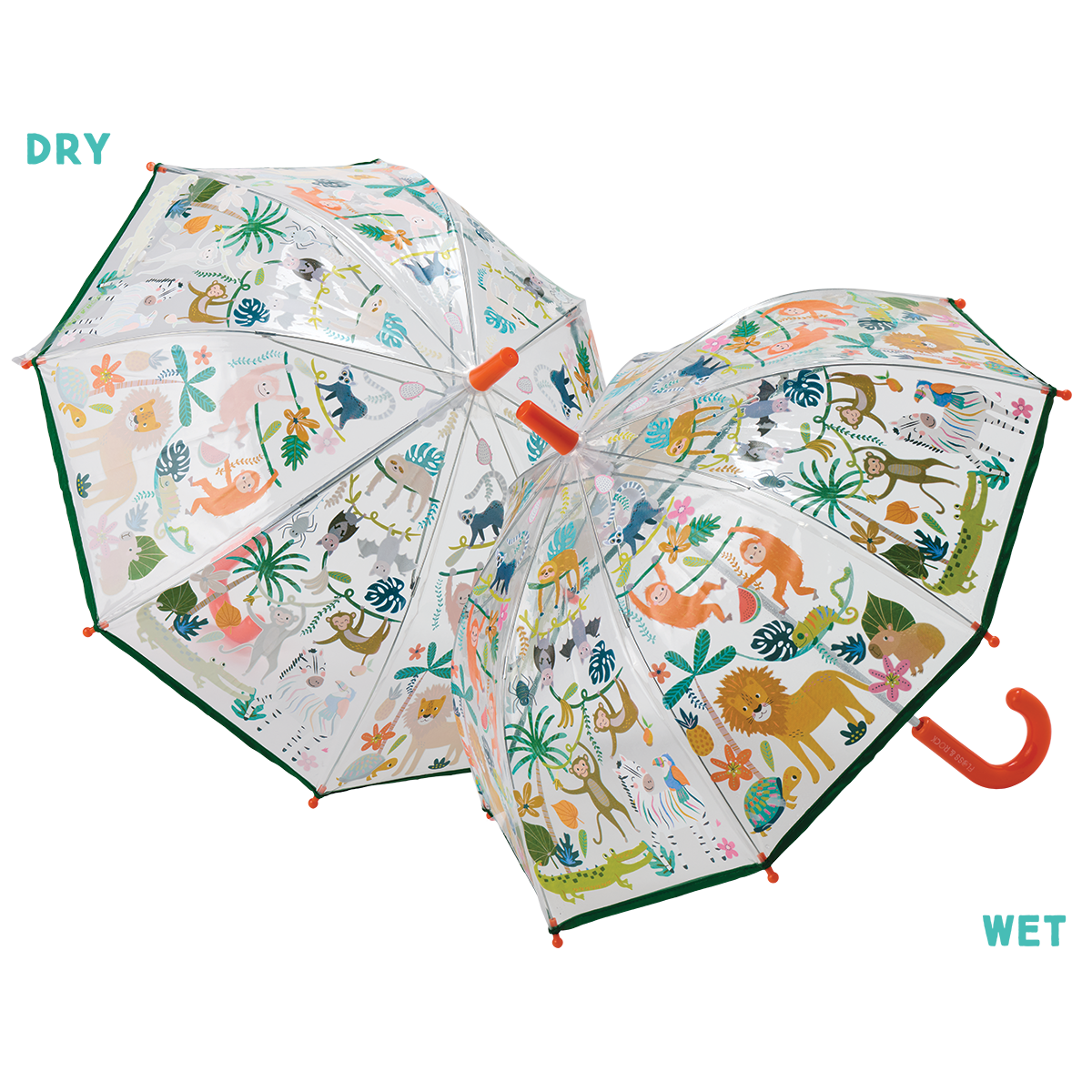 Jungle Transparent Color Changing Umbrella