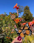 Hand-painted Mini Monarch Butterfly Claw Hair Clip | Eco-Friendly