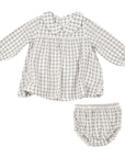 Cozy Plaid Dress & Bloomer Set