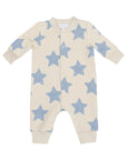 Blue Stars Sweatshirt Romper