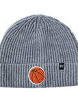 Heather Grey Terry Basketball Beanie