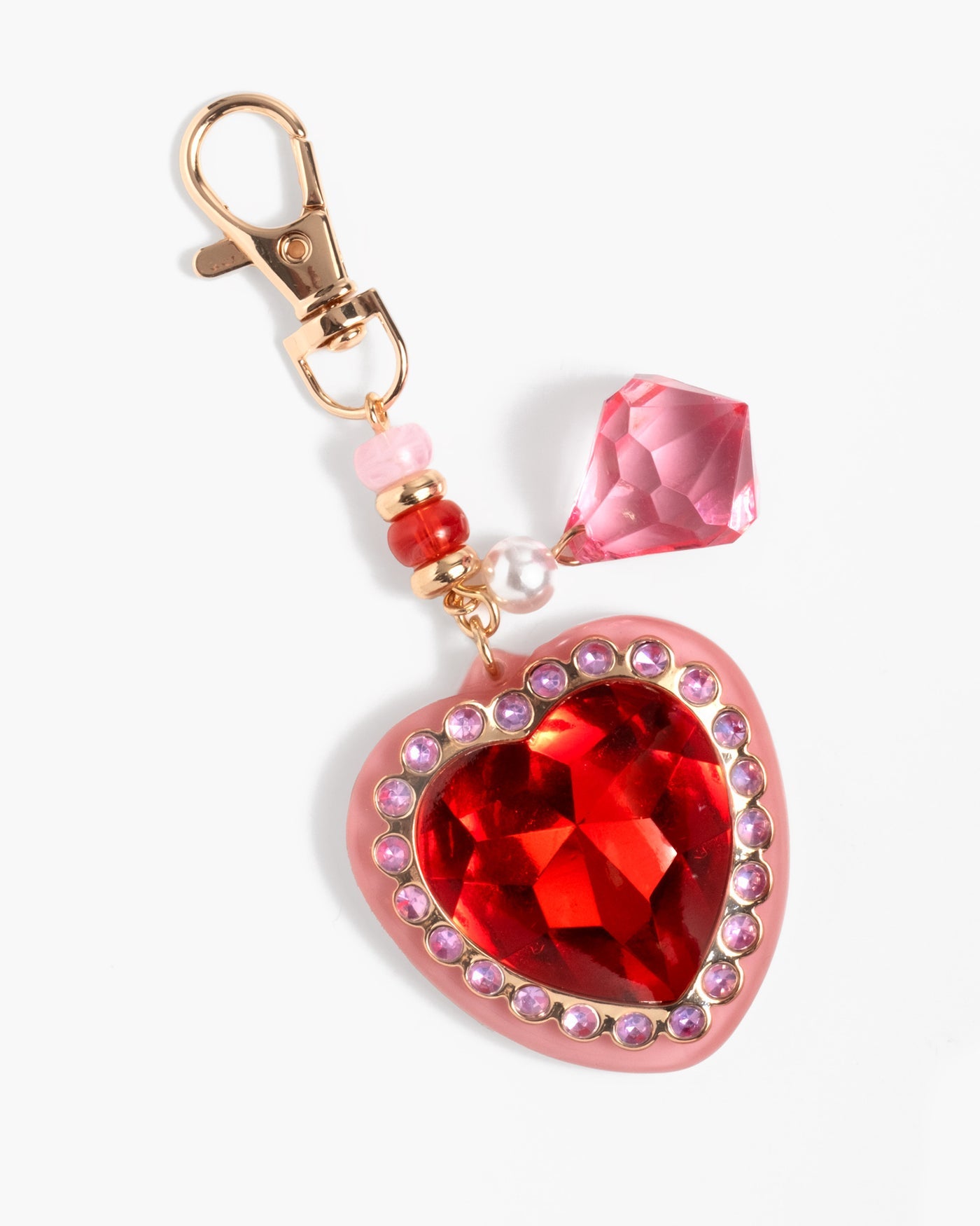 Royal Heart Bag Charm