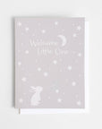 Greeting Card Bunny Moon Stars Baby Shower Birthday