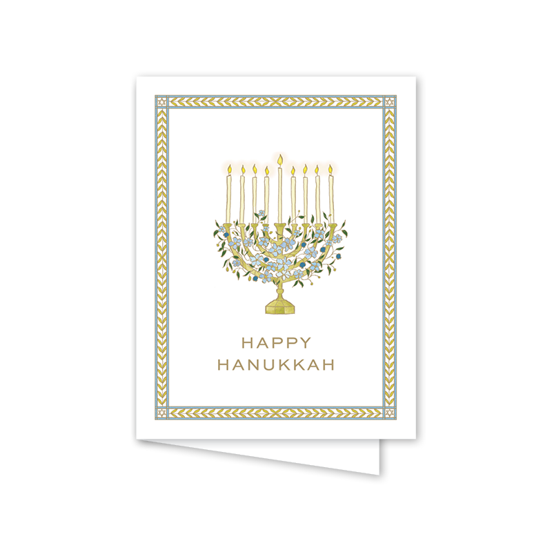 Garden of Sharon Blue Menorah