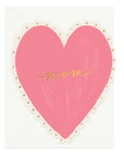Mom Heart Scalloped Card