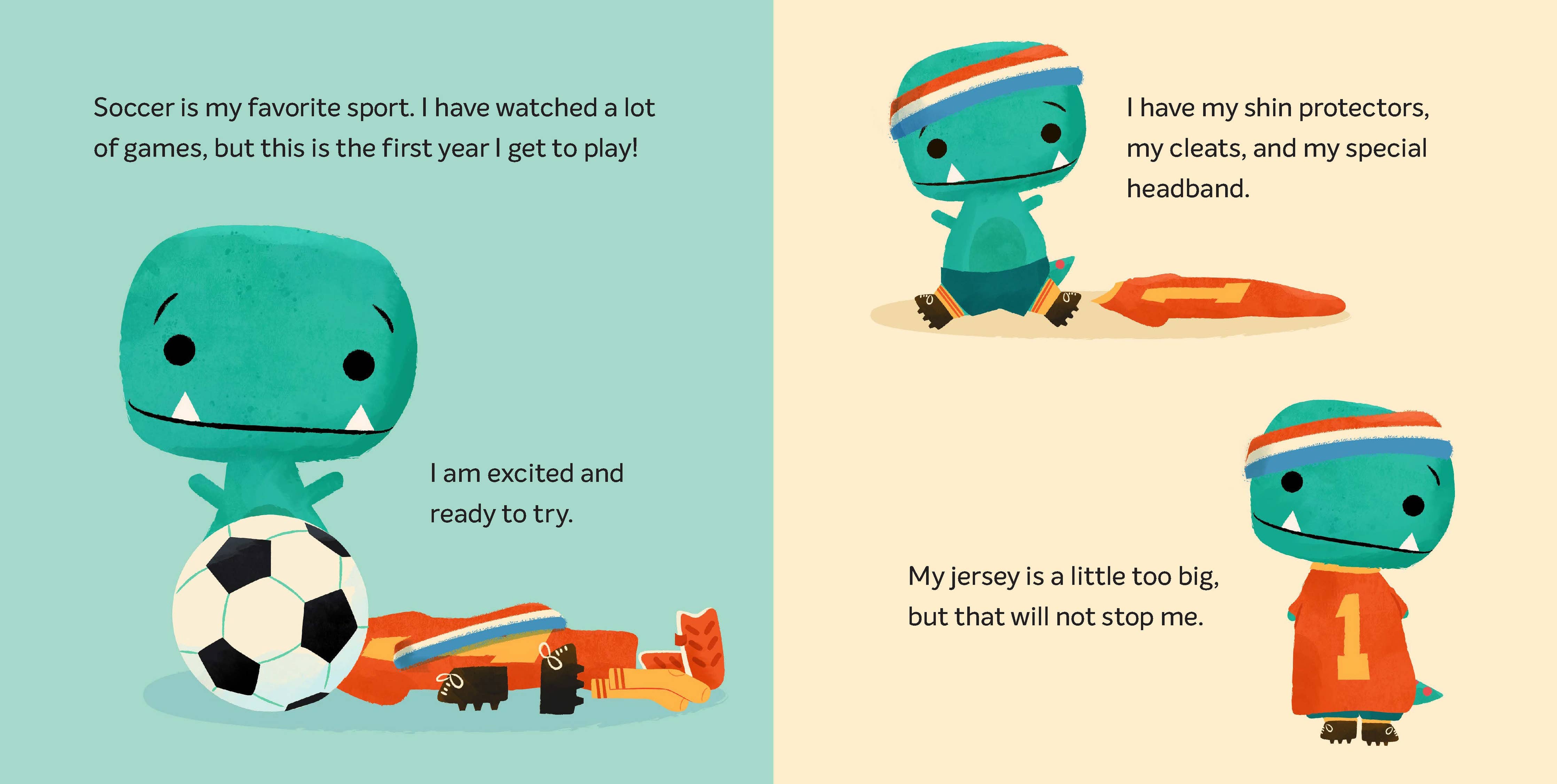 Tiny T. Rex Tries Soccer