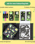 Neon Coloring Set - Outer Space