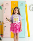 Raspberry Bow Tiered Tutu - Kids Clothing - Dress Up Skirt