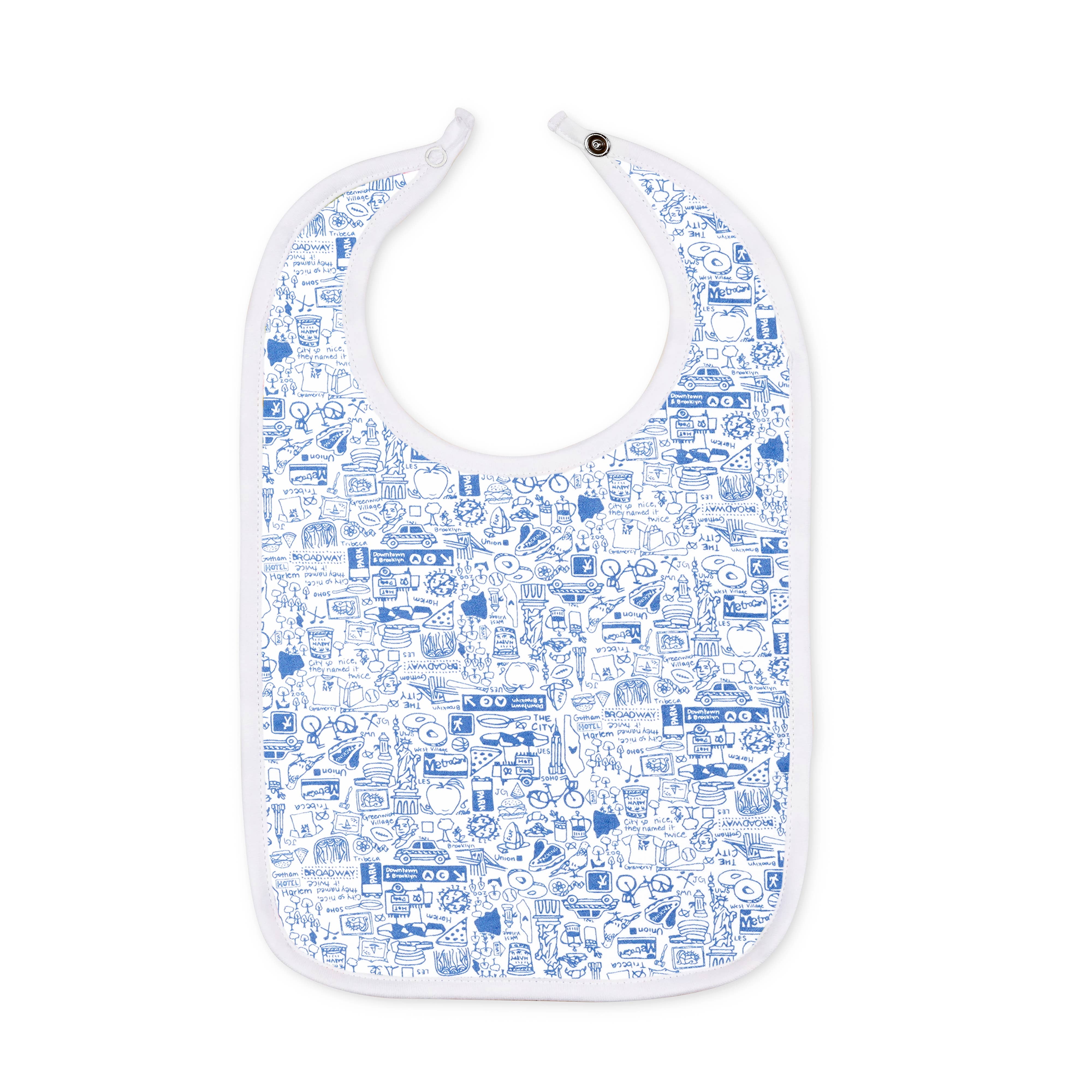 New York City Round Baby Bib