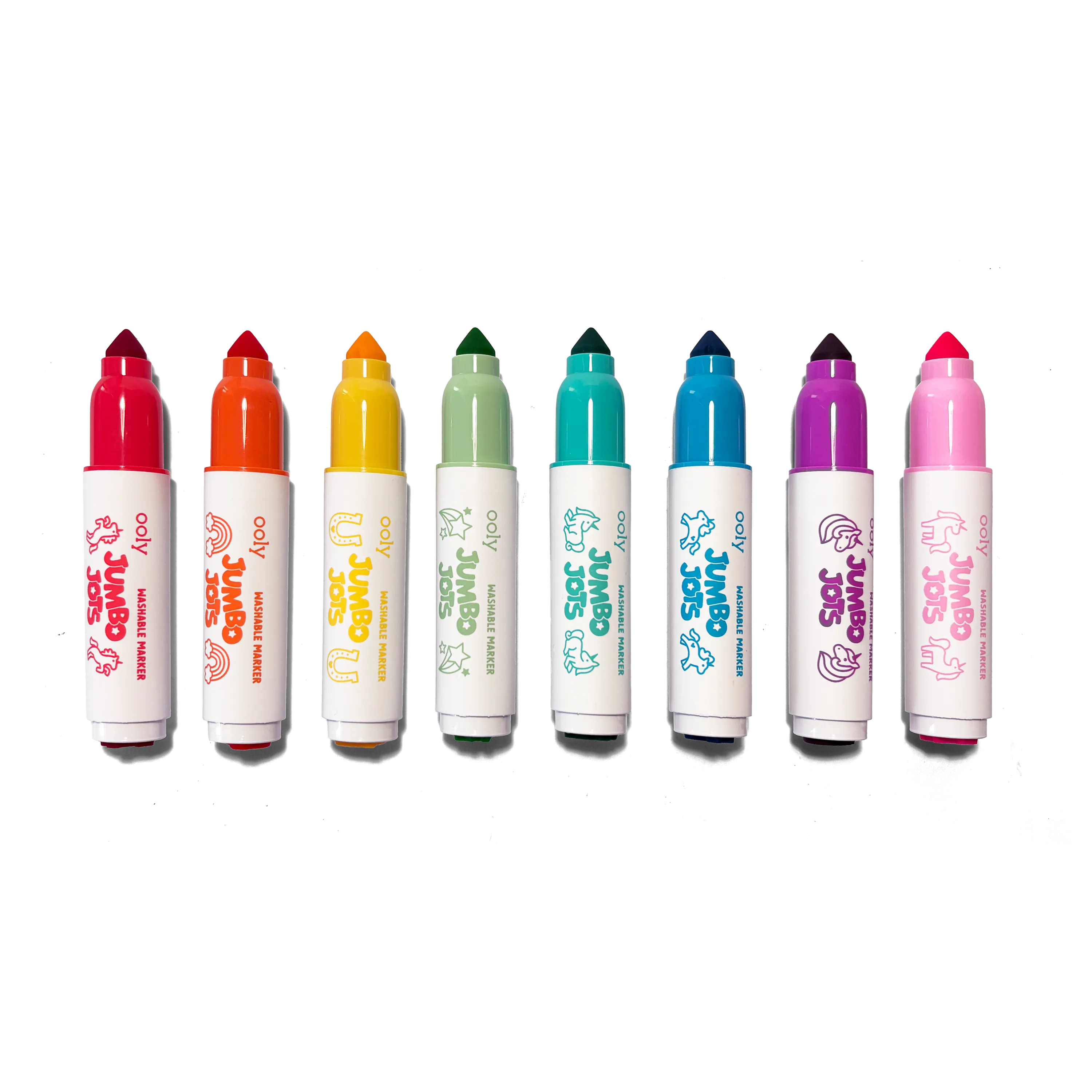Jumbo Jots Dual Tip Unicorn Markers - Set of 8
