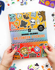 Draw-Along Halloween Sticker Book