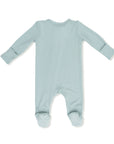 Misty Blue 2-Way Zipper Footie