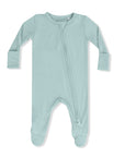 Misty Blue 2-Way Zipper Footie