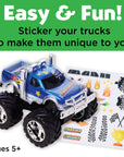 Decorate 2 Monster Trucks Craft Kit for Kids