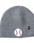 Heather Grey Terry Baseball Beanie