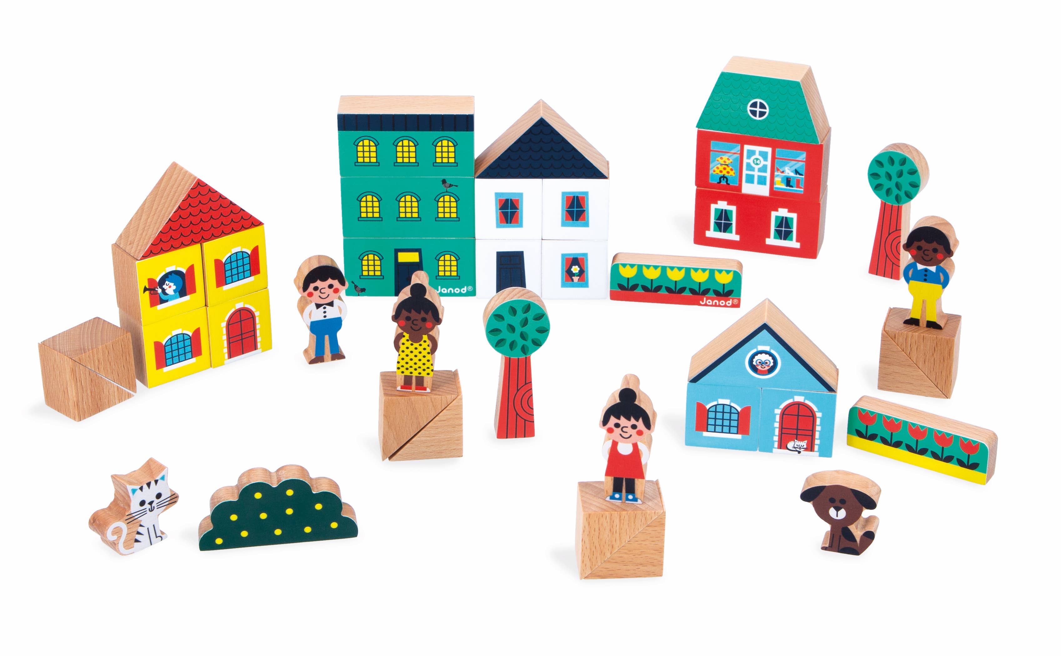 City Building Blocks- 38 Pieces