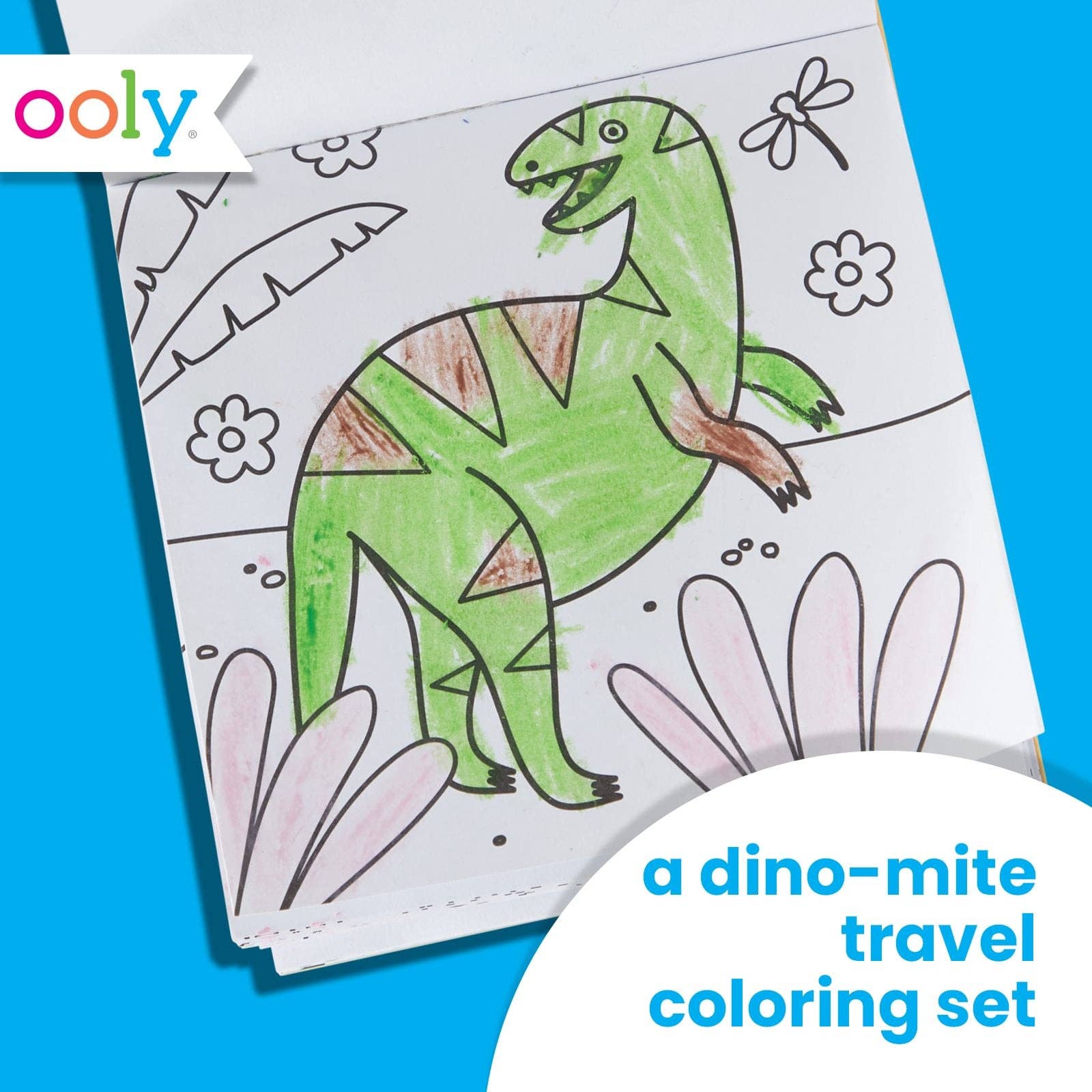 Carry-Along Coloring Book Set - Dinoland