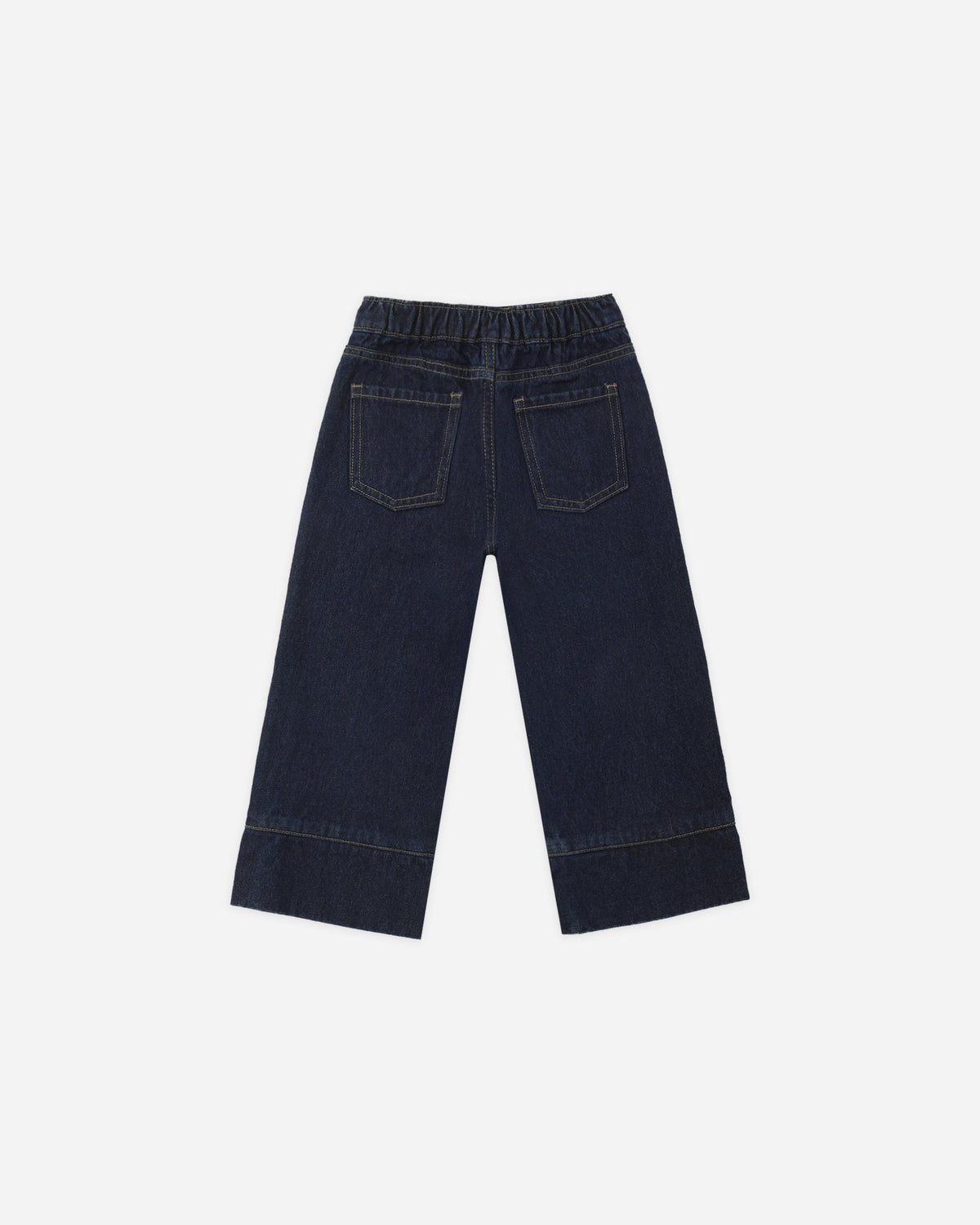 Patch Pocket Wide Leg Jean