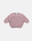 Rose Colorblock Chunky Knit Sweater