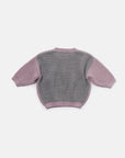 Rose Colorblock Chunky Knit Sweater