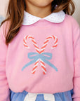 Isabelle's Intarsia Sweater- Candy Cane