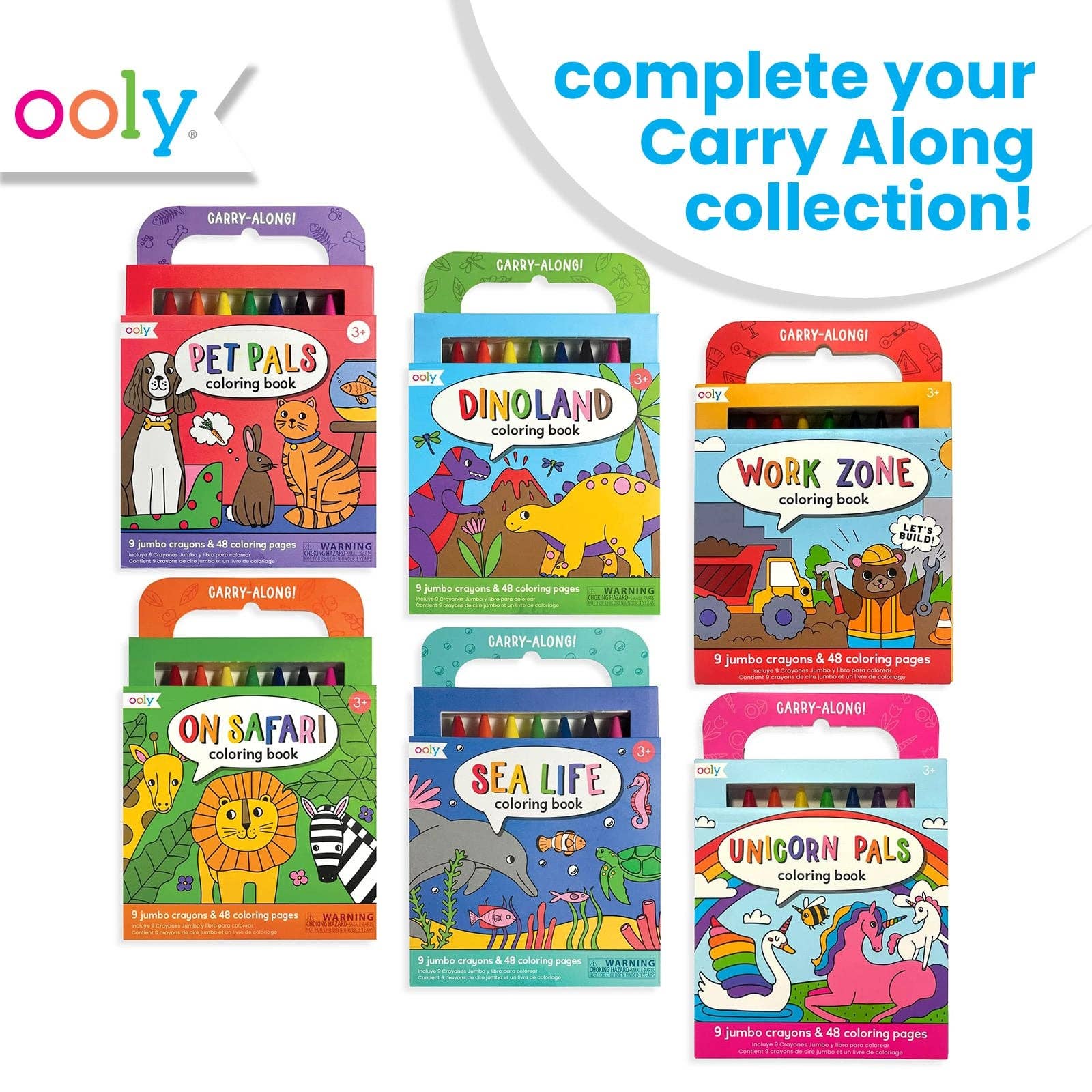 Carry-Along Coloring Book Set - Dinoland