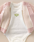 Cotton Pink Stripe Cardigan