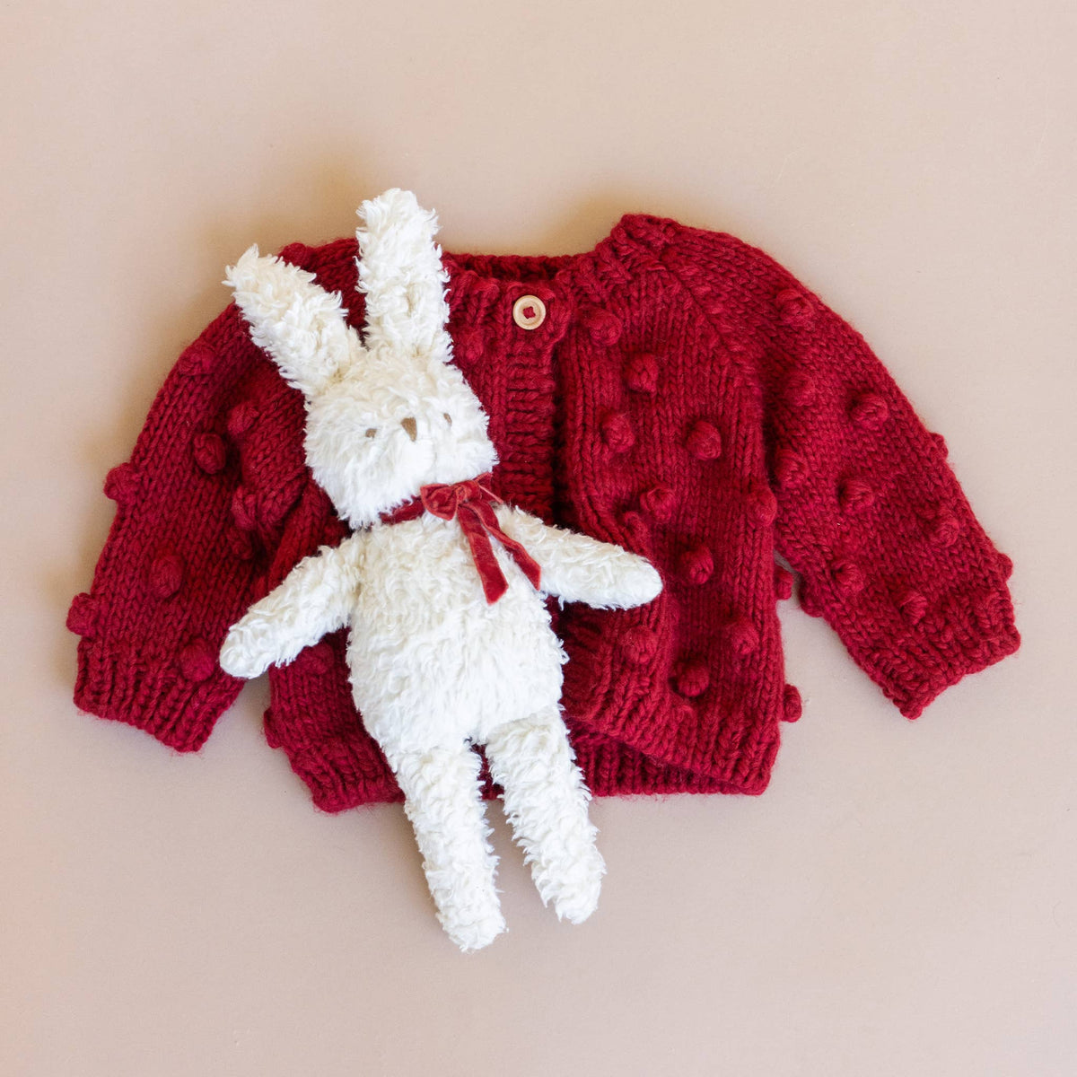 Popcorn Cardigan Red Baby Kids Sweater Holiday Valentine's