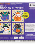Spooky Friends Set of 4 Wood Puzzles