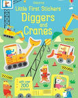 Little First Stickers Diggers And Cranes : Usborne