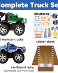 Decorate 2 Monster Trucks Craft Kit for Kids
