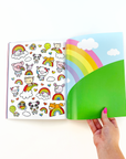 Draw-Along Rainbow Sticker Book