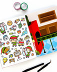 Draw-Along Christmas Sticker Book