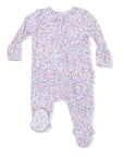 Elizabeth's Garden - 2 Way Ruffle Back Zipper Footie