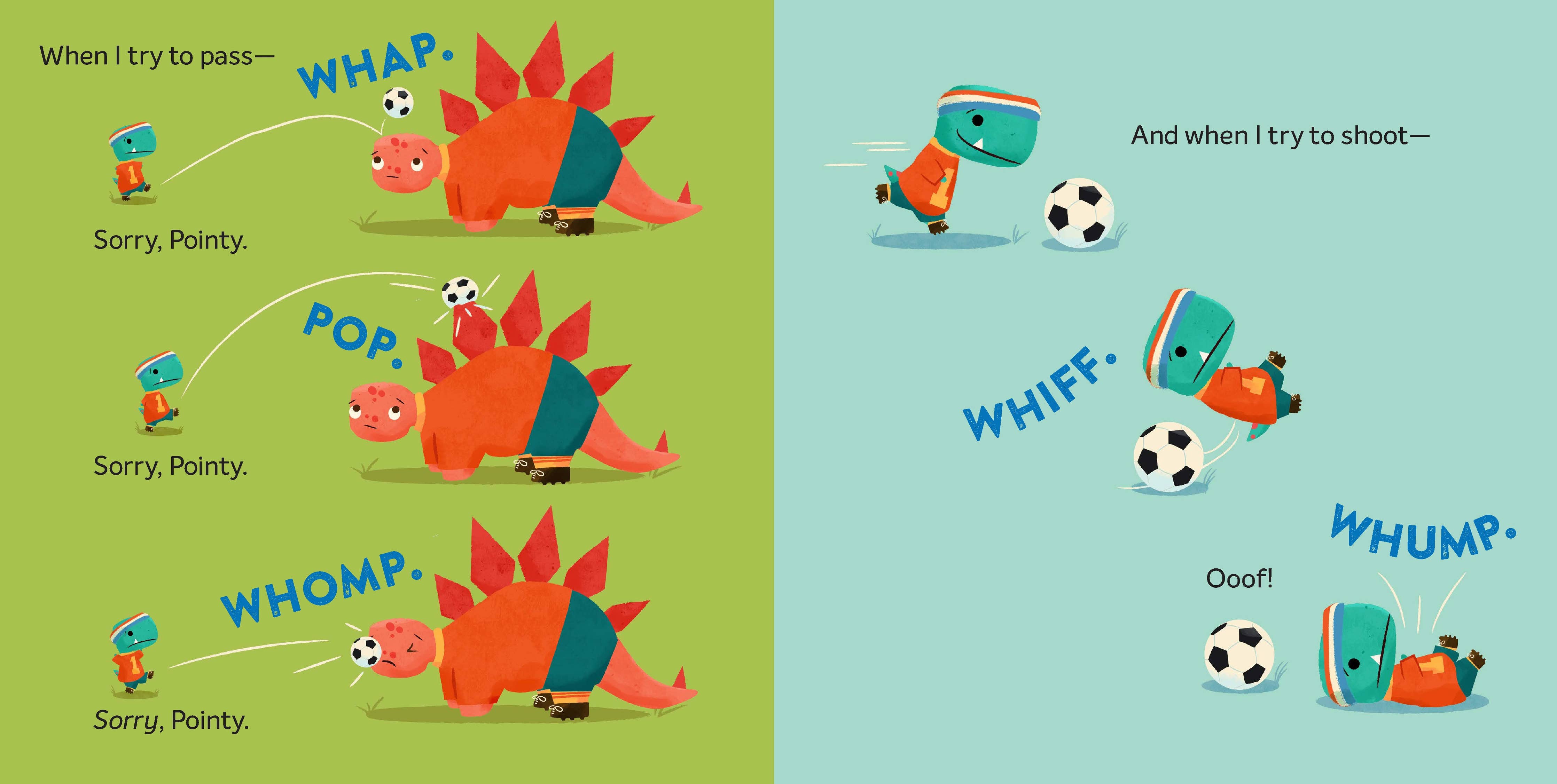 Tiny T. Rex Tries Soccer