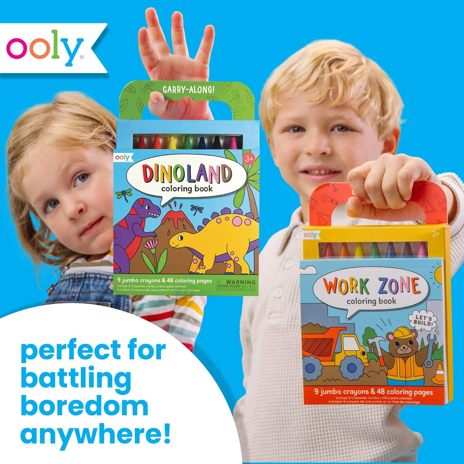 Carry-Along Coloring Book Set - Dinoland