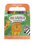 Carry Along Crayon & Coloring Book Kit-On Safari