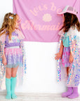 Pink Mermaid Shimmer Cape