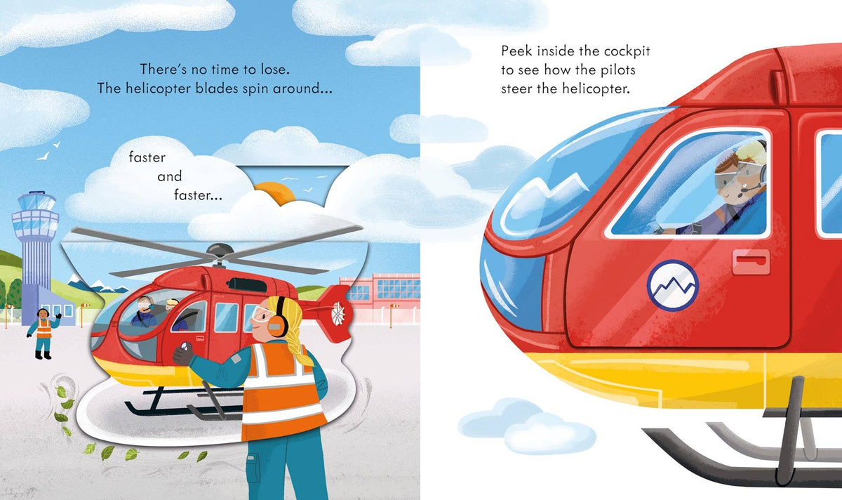 Peek Inside How a Helicopter Works : Usborne